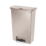 thumbnail of Rubbermaid Slim Jim Step On Container Front Step Pedal-Abfalleimer | 90 Liter, HxBxT 82,6x35,3x75cm | Polyethylen | Beige von PROREGAL