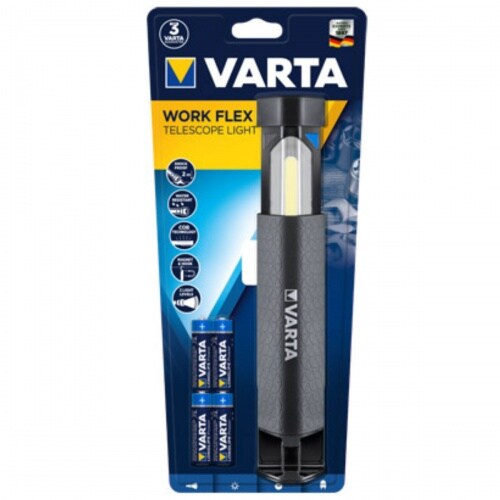 Varta Work Flex Telescope Light 4AA Work Flex Serie inklusiv 4x AA Batterien