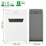 thumbnail of Leitz IQ 6M Premium Aktenvernichter P5 fürs Büro und Zuhause, Mikroschnitt, 7-6 Blatt (70-80 g/m²), 18 Liter Abfallbehälter, Sehr leise/Kompakt