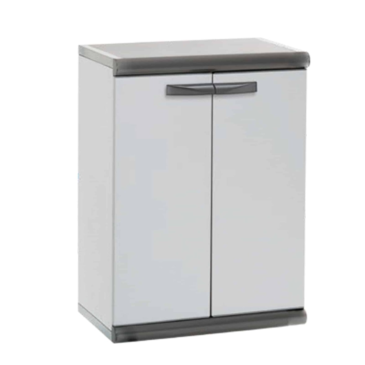 Armadio in resina pvc basso tuttopiani due ante modello scik