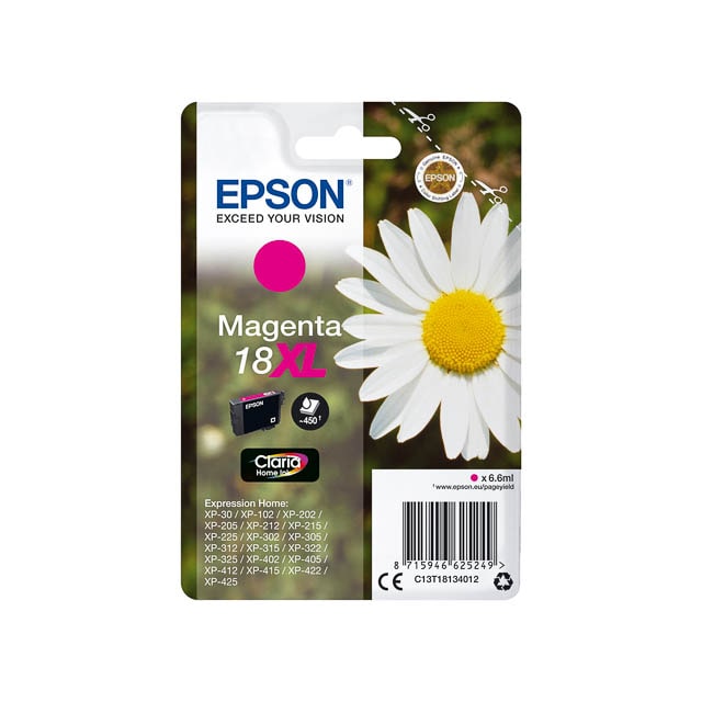 Tinten EPSON C13T18134012 EPSON XP30 TINTE MAGENTA HC