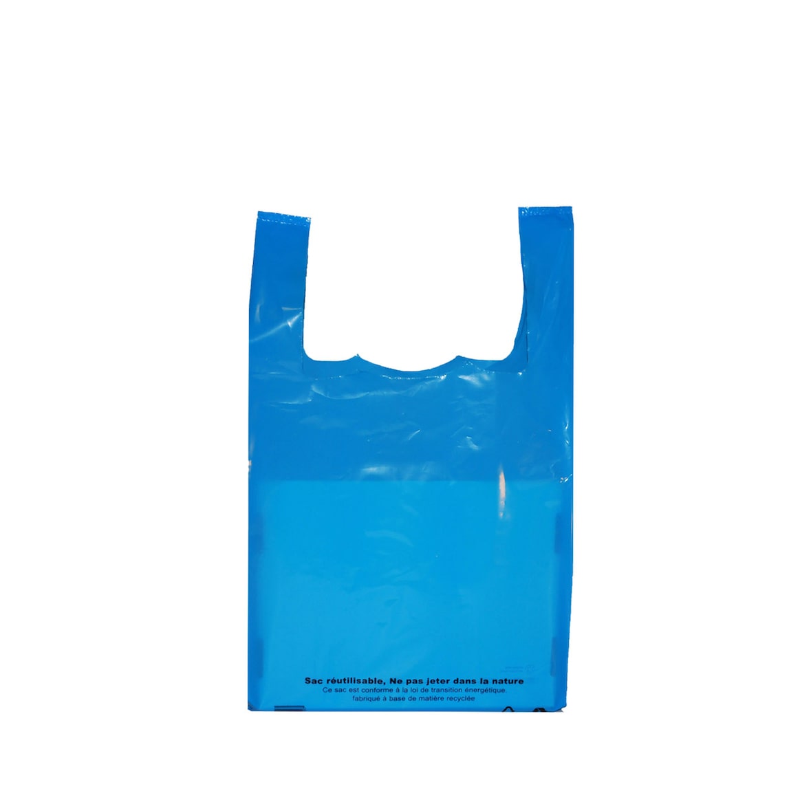 Sac réutilisable PEBD bleu 54 x 30 x 14 cm x 500 Evenplast - 115711