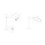 thumbnail of Zafferano Oplaadbare LED-tafellamp Pina L Bureau – 6W, IP65, Touch Dimmer, Magnetische kop, Modern Design voor binnen en buiten – Wit