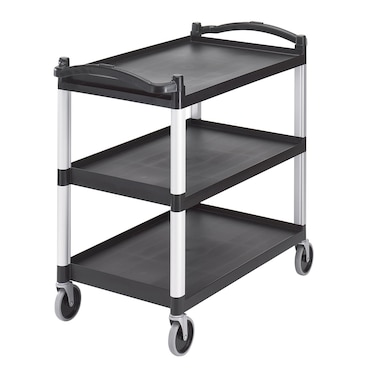 CAMBRO - BC340KD-110 - Carrello porta pannelli con 3 ripiani 80 x 52 cm - 101,5 x 54 x 95 cm - Nero (pannelli non inclusi)