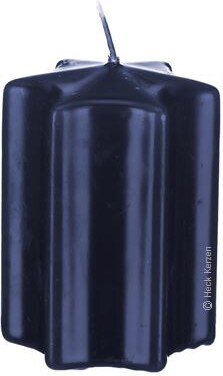 Kerzen 4er Set Sternkerzen Adventskerzen, Adventskranz Dunkelblau, 100 x 60 mm, 4 Stück (1 Set)