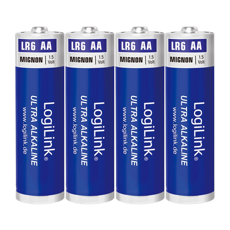 LogiLink LR6B4 - Einwegbatterie - AA - Alkali - 1,5 V - 4 Stück(e) - 1700 mAh