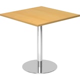 thumbnail of bümö Besprechungstisch, Esstisch klein, Tisch eckig 80x80 cm - kleiner Esstisch Buche, Rundtisch Esstisch 2 Personen mit Holz-Platte, Säule aus
