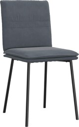 thumbnail of Esszimmerstühle VERA 4er Set Dunkelgrau Samt | Polsterstühle Küchenstuhl Wohnzimmerstühle Essstühle bequem