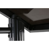 thumbnail of Tarrington House Pavilhão para churrascos com mesa de arrumação, alumínio/aço, cinzento escuro