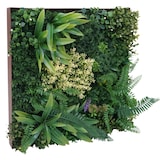 thumbnail of Pflanzenwandbild HWC-O93, Wanddeko künstliche Wandbegrünung Grünpflanzen Kunstpflanzen Bild In-/Outdoor 50x50cm