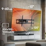 thumbnail of ONKRON Große Fernseher Wandhalterung für 42-120 Zoll TVs bis 100 kg, schwenkbar, neigbar, VESA bis 1000x600, Schwarz M10-B