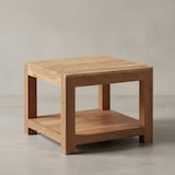 thumbnail of Couchtisch `Nako` Massivholz: Landhausstil, Ablagefach, robust, pflegeleicht. Beige, 60x60x45 cm | Kadima Design