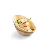 thumbnail of Schale aus Palmblatt, oval, 12 x 8,6 cm, 20 Stück - Bio Einweg Schüssel