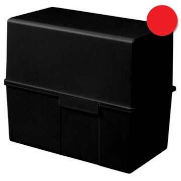 HAN Karteikasten 976-17 DIN A6 quer max. 400Karten PS rot