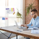 thumbnail of Magnetoplan Hygienewand Thekenaufsteller mit Klammern - 100x60cm - Transparent - Acryl