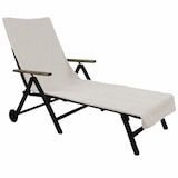 thumbnail of Frottee Schonbezug für Gartenliege NYVISpa 75x200 cm - Hygiene Liegestuhlauflage für Sonnenliegen Strandliegen Farbe:Weiß