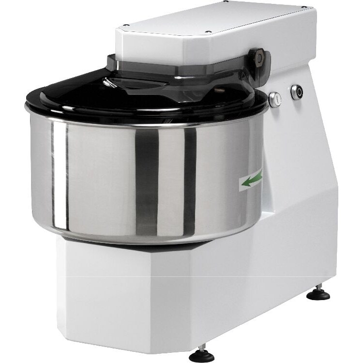Impastatrice a spirale testa e vasca fissa da litri 32, Fimar, capacità d'impasto 25 kg,V.400/3, mod.30LN/T