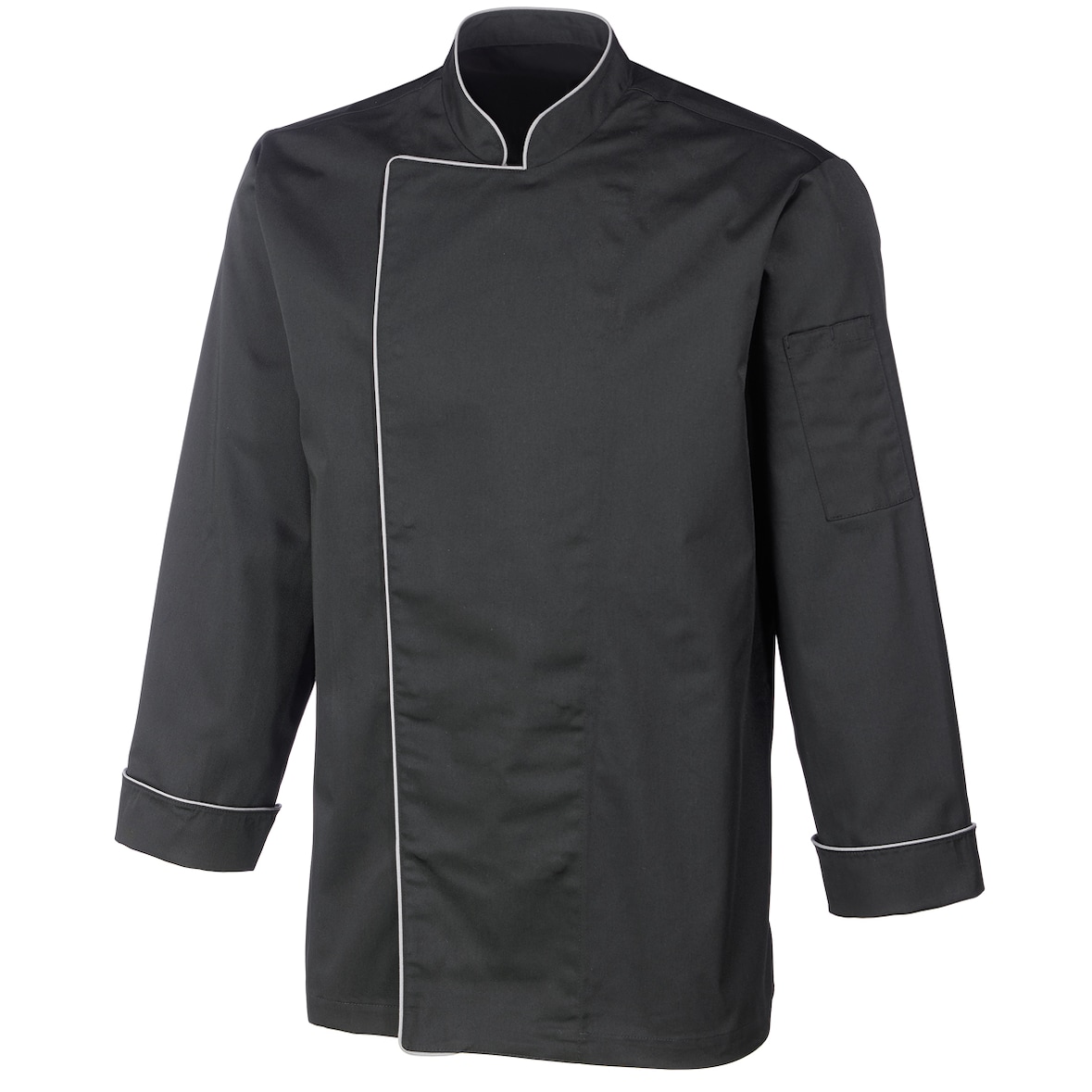METRO PROFESSIONAL Heren koksjas, lange mouwen, maat S, zwart