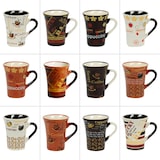 thumbnail of Tasse à café Collector 8 cl décors assortis x6 -  8.00 cl Multicolore Rond Porcelaine Table Passion 9.00x6.00 cm