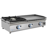 thumbnail of Plancha a gas profesional LUX WORLDMAI de 60 cm en acero laminado con fogón para hostelería. Plancha INOX para cocina industrial de bar y restaurante.