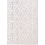 thumbnail of Carpetsale24 In- & Outdoor Teppich 200x290 cm – Wetterfester großer Teppich in Creme mit Rauten Design für Küche, Wohnzimmer