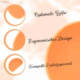 thumbnail of Layba 2er-Set Silikon Teigschaber Orange