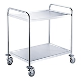 thumbnail of Carro de servicio 2 bandejas, acero inoxidable, plata, 86 x 54 x 93 cm (An x Pr x Al) EASYLINE 10067 Vaiotec