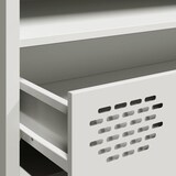 thumbnail of vidaXL TV-Schrank Weiß 202x39x43,5 cm Kaltgewalzter Stahl