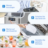 thumbnail of HOMCOM - Eiswürfelmaschine - 36L x 25,2B x 37,1H cm - silber