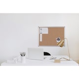 thumbnail of Bi-Office Ayda Tablones de anuncios de corcho, marco de aluminio, 90 x 60 cm, paquete de 2