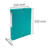 thumbnail of Exacompta - Réf. 59783E - 8 boites de Classement Exabox Dos 40mm polypropylène 7/10e OPAK - A4 - Vert foncé