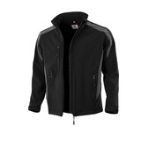 thumbnail of Qualitex Arbeitsjacke 'classic'' in schwarz/grau, Größe: L - atmungsaktive Übergangsjacke - Softshelljacke