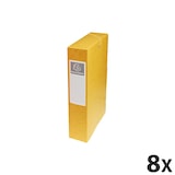 thumbnail of Exacompta 50609E 8x Archivbox aus Colorspan-Karton 600g, Rückenbreite 60mm mit Etikett, 25x33cm für DIN A4 - Gelb
