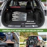 thumbnail of TRUTZHOLM 2 x Auffahrrampe 2-fach klappbar 198 cm Traglast 680  kg Alu grau gerillt/ gelocht Rampe Verladerampe