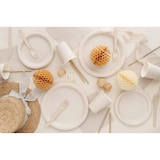 thumbnail of 6 Pappteller 18cm Partyteller Einwegteller plastikfrei Partygeschirr Geburtstag Kindergeburtstag Partydeko Tischdeko Beige