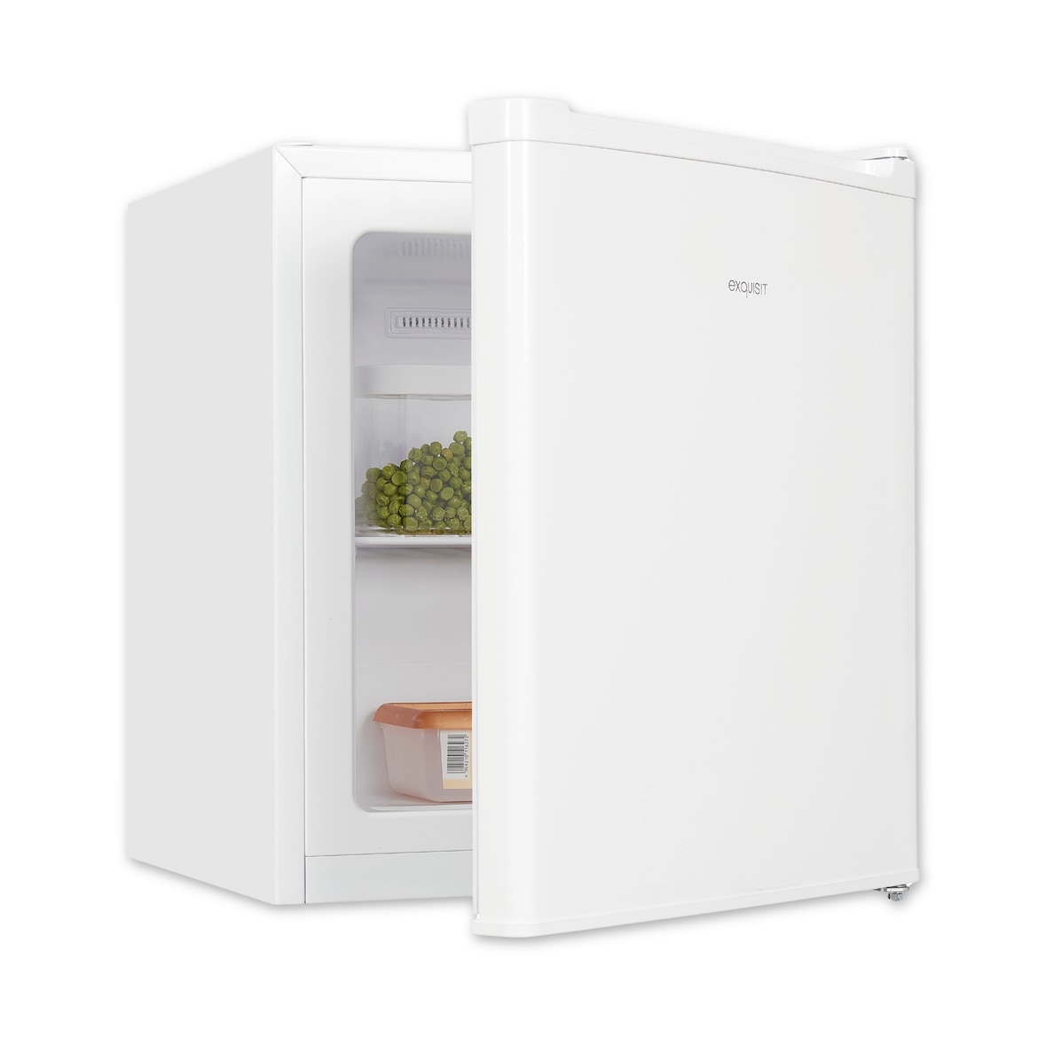 Exquisit Mini-Gefrierschrank, Gefrierschrank klein, 33 Liter, 4-Sterne-Gefrierfach, Kompakt, Temperaturregelung, GB505-040E weiss
