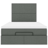 thumbnail of vidaXL Ottoman-Bett mit Matratze & LEDs Dunkelgrau 120x200 cm Stoff