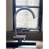 thumbnail of Rubinetto miscelatore per cucina abbattibile sottofinestra acciaio inox satinato/opaco