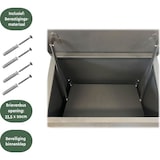 thumbnail of BRASQ Pakketbrievenbus Zwart PB400 - Staande Brievenbus Staal - Pakketbrievenbussen - Pakketbox 105x38x24 cm