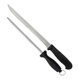 thumbnail of WellHome - IBERIA Luxe Schinkenhalter mit drehbarem Kopf aus Holz und Edelstahl und Messerset mit Wetzstahl