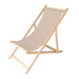 thumbnail of Aranaz- Hamaca madera de haya barnizada sin brazos lona piedra. Dimensiones: 60 x 130 x 107 cm