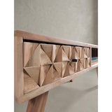 thumbnail of Moderner Landhaus-Stil Couchtisch, massives Holz, Schublade, Ablagefach. 95x50x35 cm | Kadima Design