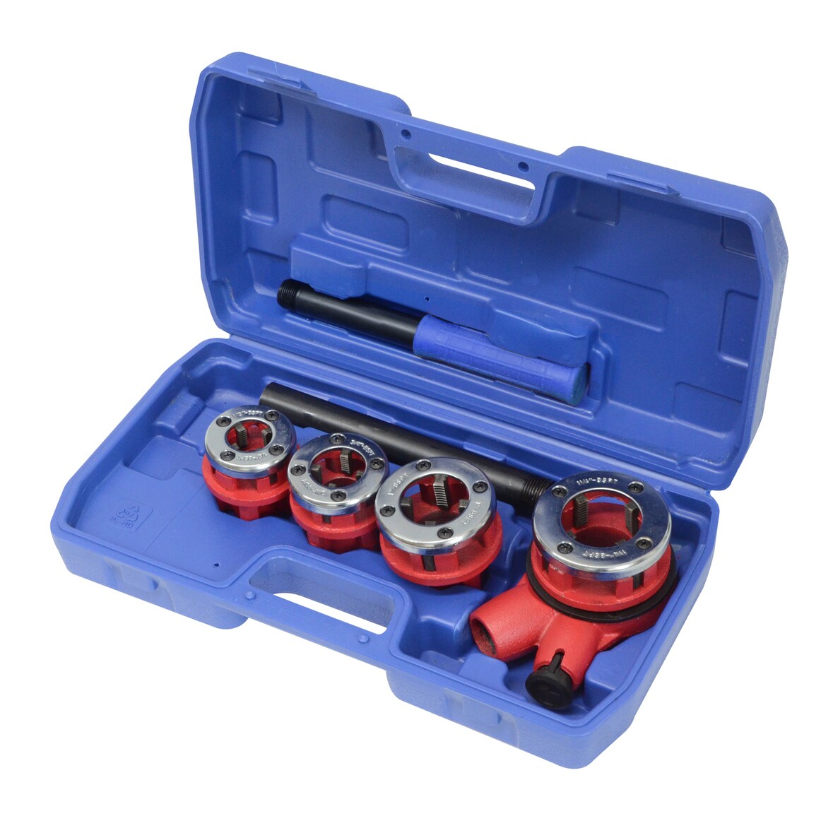 7tlg. Gewindeschneidkluppensatz Rohrgewindeschneidsatz Schneidkluppe 1/2, 3/4, 1 u. 1 1/4 Zoll