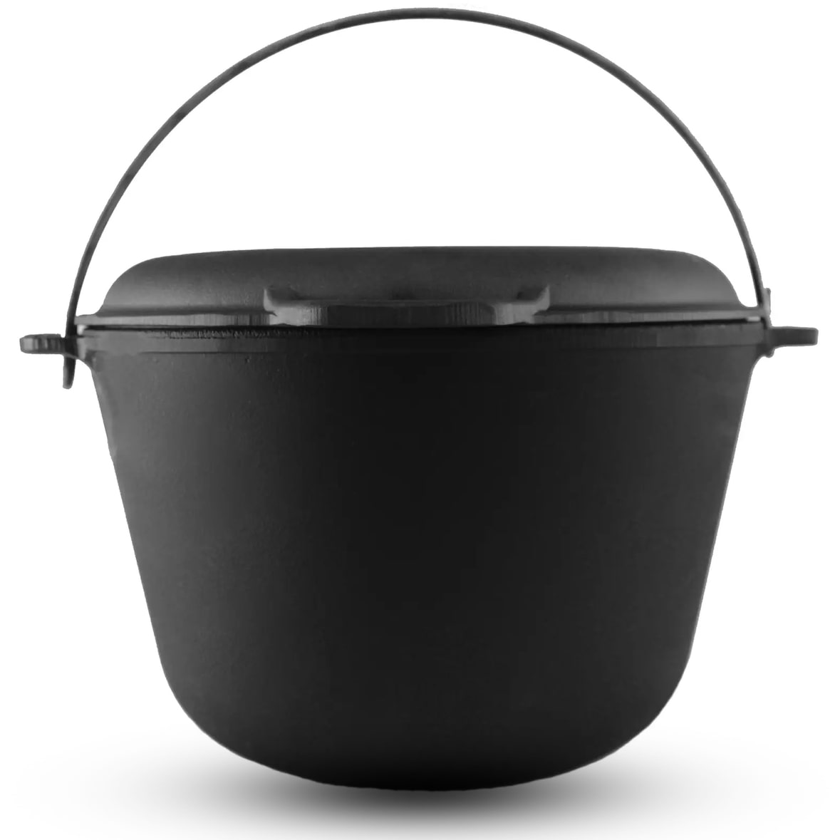 8L Kazan Schwenktopf Gusseisen Kasan Deckel-Bratpfanne Topf Kessel