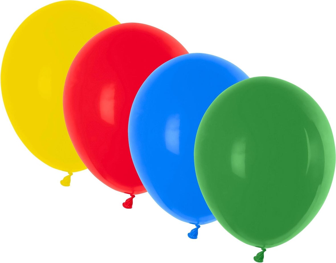 100x Luftballons bunt gemischt Ø 300 mm Größe 'L'