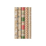 thumbnail of ZOEWIE Weihnachtspapier Nature Spirit 60g/m² Recycling Papier folienfrei verpackt  25 Stück
