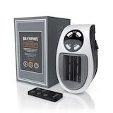 thumbnail of Brandson 500W Steckdosen Heizlüfter, Mini Keramikheizgerät mit Fernbedienung, Überhitzungsschutz, Automatische Abschaltung, Schwarz