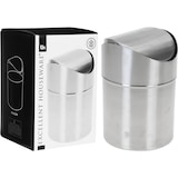 thumbnail of Tischmülleimer Abfalleimer Mülleimer Edelstahl Bad Eimer Schwingdeckel A370