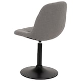 thumbnail of CHEFGASTRO Esszimmerstuhl HxBxT 83x47x43cm Sitzhöhe 47cm Stahl Stoff/Textil Bouclé Grau Küchenstuhl Stuhl Drehstuhl