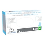 thumbnail of Guante latex New Mark con polvo talla mediana 100 unidades